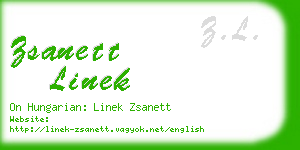 zsanett linek business card